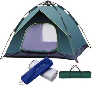 SKY-TOUCH Outdoor Camping Tent 3-4 Persons with Aluminium Mat