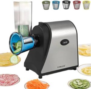 SOKANY 1000W Electric Vegetable Slicer 5 in 1