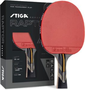 STIGA Raptor Performance Ping Pong Paddle 7-ply Carbon Fiber Blade - افضل مضرب تنس طاولة