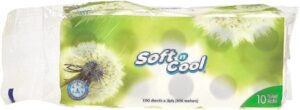 Soft N Cool Toilet Tissue Rolls 100 Sheet- 10 Rolls Per Pack