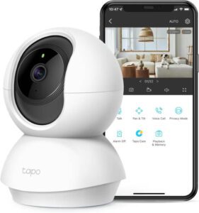 TP-Link Tapo 2K Pan-Tilt Security Camera for Baby Monitor Tapo C210