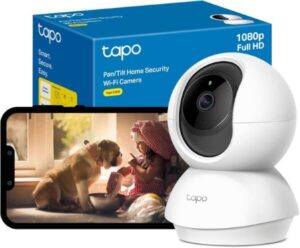 Tapo TP-LINK Pan-Tilt Smart Security Camera Indoor CCTV 360° Rotational View