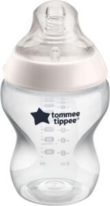 Tommee Tippee Closer-Nature Plastic Feed Bottle transparent 260Ml Tt422499 - افضل رضاعة اطفال بلاستيك