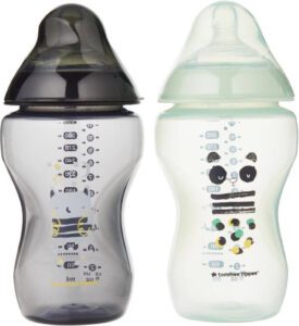 Tommee Tippee Closer To Nature Feeding Bottle 340Ml X 2 Boy - افضل رضاعة اطفال بلاستيك