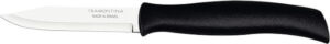 Tramontina Athus 3 Inches Paring Knife with Stainless Steel Blade and Black Polypropylene Handle