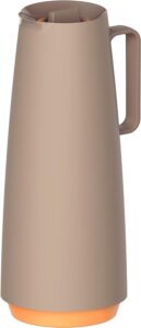 Tramontina Exata Beige Plastic Thermal Flask with 1 Liter Glass Liner - افضل ترمس شاي