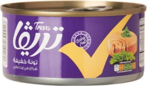 Treva Tuna Light Meat In Vegetable Oil 170G Pack of 1 - افضل تونة في السعودية