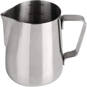 Trust Pro Milk Frothing Pitcher Jug Coffee Spoons Frother Steamer Cup Foam Making Stainless Steel - افضل ابريق للحليب