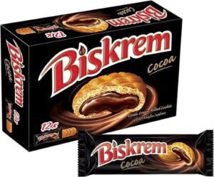 Ülker Biskrem Cocoa Cream Filled Cookies 12 x 36g - افضل بسكويت