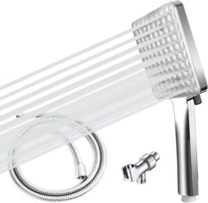 VINSOC High-Pressure Shower Head with 6 Spray Modes and 1.5m Hose