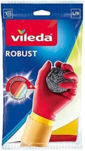 Vileda Robust heavy-duty L-9 large rubber gloves extra protection - أفضل قفازات غسيل الصحون