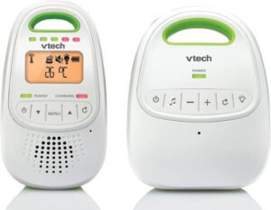 Vtech VTBM2000 Backlit Digital Audio Baby Monitor with LCD White & Green