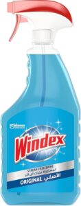 Windex Glass Cleaner Trigger Bottle, Original Blue 750ml