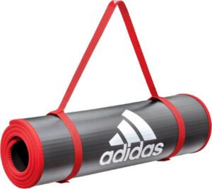 adidas 10mm Extra Thick Training Mat with Carrying Strap and Non-Slip Textured Base - افضل بساط رياضي