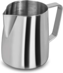 saiveina Stainless Steel Milk Frothing Pitcher 12oz - افضل ابريق للحليب